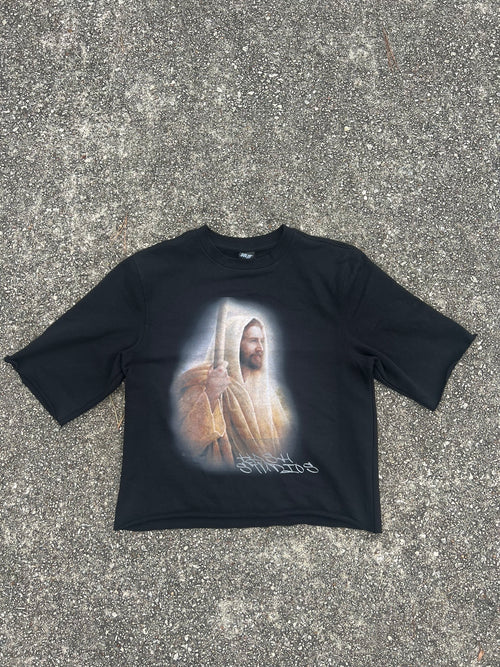 Jesus Cropped Crewneck